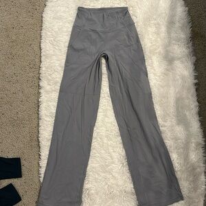 Light grey Lululemon wide leg leggings size 6